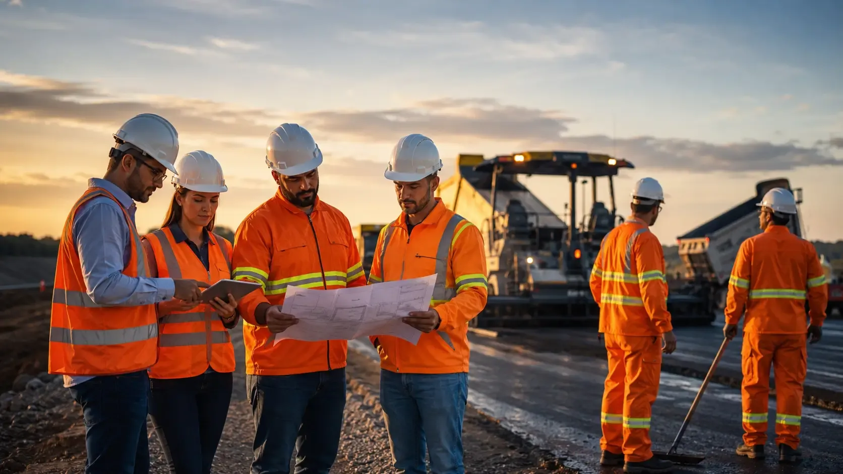 equipe especializada em obra