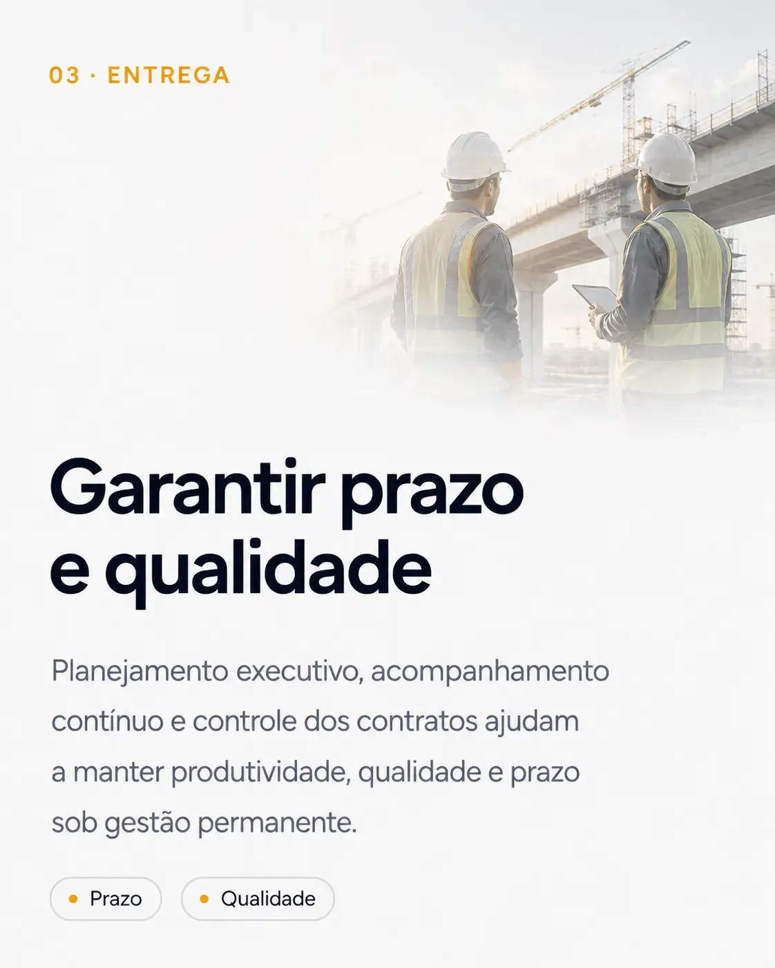 Card visual do diferencial entrega
