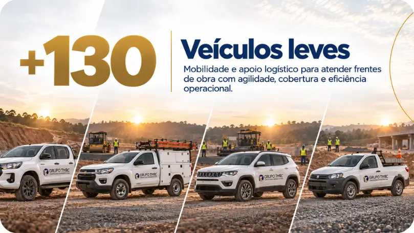 Frota com mais de 130 veículos leves